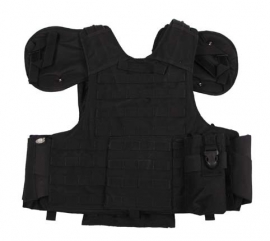 SWAT EN ME assault vest - extra beschermend - zwart