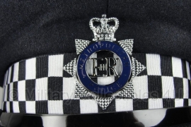 Britse politie heren platte pet - Metropolitan Police -  maat 56 of 57 - origineel