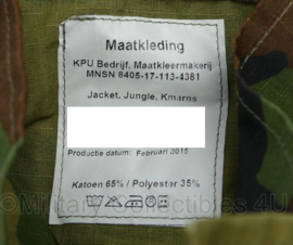 Korps Mariniers Forest camo uniform jas met straatnaam - maatkleding borstomtrek 150 cm en armlengte 59 cm - nieuw - origineel