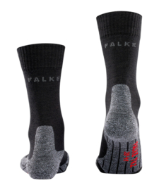 Falke TK2 W1 winter sokken - model 2025 tot heden - zwart-grijs - 70% scheerwol - maat 39-40 - nieuw - origineel