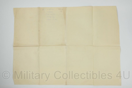 WW2 British War Office map 1944 Central Europe Trier - 89 x 64,5 cm - origineel