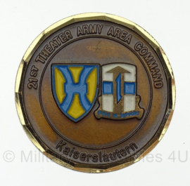 21st Theater Army Area Command Kaiserslautern Coin For Excellence - origineel
