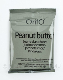Rantsoen Orifo peanut butter pindakaas - THT 03-2026 - inhoud 25 gram