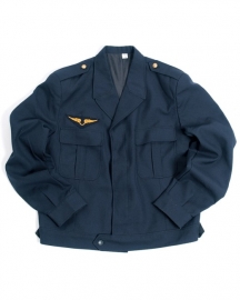 Franse luchtmacht jas blauw kort - maat 84 of 88 cm. borstomtrek - origineel