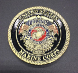 USMC US Marine Corps Semper Fidelis - Release The Dogs of War - diameter 4 cm - origineel