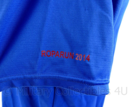 Korps Mariniers Roparun 2014 T-shirt met korte mouw - blauw - maat Large  - origineel