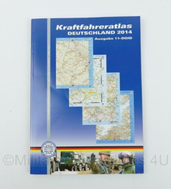 BW Bundeswehr Kraftfahreratlas Deutschland 2014 Ausgabe 11 DGID - 21 x 1 x 29,5 cm - licht gebruikt - origineel