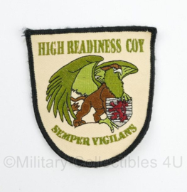 Canadese leger High Readiness Coy Semper Vigilans embleem - met klittenband - 9,5 x 9 cm - origineel