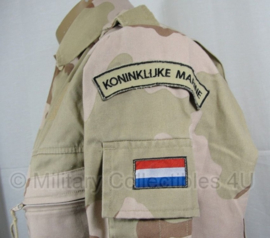 Korps Mariniers desert camo basis jas met straatnaam - maat 6080/9500 - origineel