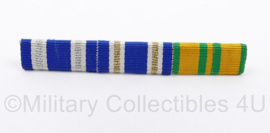 Defensie medaillebalk met 3 batons - ISAF, ENDEAVOUR en Marsvaardigheid Vierdaagse - 8 x 1,5 cm - origineel