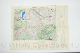 WW2 British War Office map 1944 Komarno Slowakije - 83,5 x 63,5 cm - origineel