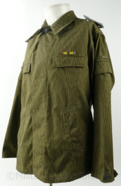 DDR NVA Strichtarn camo uniform jasje met broek - maat K48 - origineel
