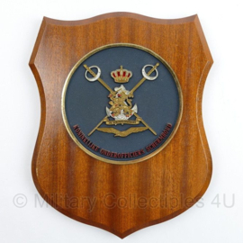 Wandbord Koninklijke onderofficiers schermbond - 18 x 1,5 x 22 cm - origineel