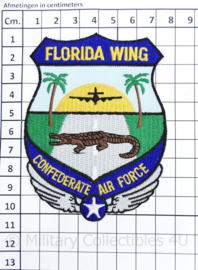 Embleem US Confederate Air Force Florida Wing - piloten van historische vliegtuigen - 7 x 10 cm - origineel