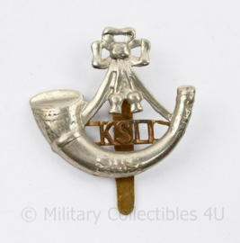 WW2 British cap badge Kings Schropshire Light Infantry KSIT - 5,5 x 5 cm - origineel