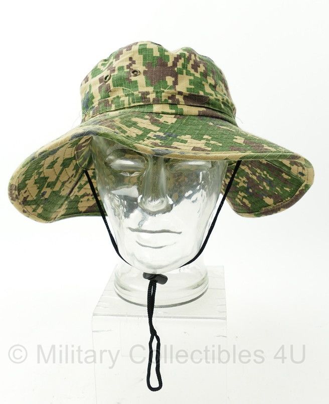 Maleisië Uniform set met boonie - jas/broek maat XL, boonie maat 58 - gedragen - origineel