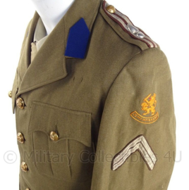 KMAR Koninklijke Marechaussee DT jas en broek met rang "Opperwachtmeester" - 1956 - maat 46 - origineel
