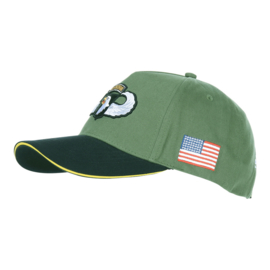 Baseball WW2 101st Airborne Division wing - GREEN
