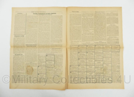WO2 Duitse krant Frankische Tageszeitung nr. 50 29 februari 1944 - 47 x 32 cm - origineel