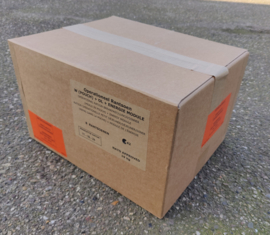1 doos met 8 zakken Nederlandse leger 24uurs rantsoenen Maaltijd zak 24 Hour Operationeel Rantsoen W (pouch) + energie module - 8 verschillende menu's! - +/- 5100 kcal - Best Before December 2026