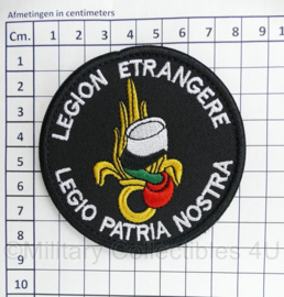 Franse Légion étrangère Legio Patria Nostra  embleem - met klittenband - diameter 8 cm - nieuw gemaakt
