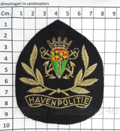 Nederlandse Havenpolitie pet insigne - afmeting 8 x 10 cm - Origineel