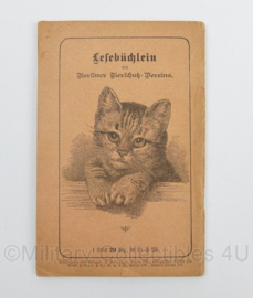 Duits Lesebuchlein des Berliner Tierschutzvereins begin 1929 - origineel