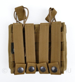 Nederlands leger en Korps Mariniers TT Tasmanian Tiger 112SGL Mag Pouch M4 Double Mag Coyote  - 13,5 x 14,5 x 4 cm - nieuw - origineel