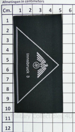 WO2 Duits DRK Deutsches Rotes Kreuz armel dreieck Innsbruck 3 zwart - 10 x 5 cm - replica