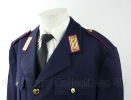 Italiaans politie uniform jas met kraagspiegels - 100% scheerwol - maat XL - origineel