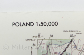 USA Defence mapping agency stafkaart Poland Bobolice M753 2525I - 1 : 50.000 - 74 x 58 cm - origineel