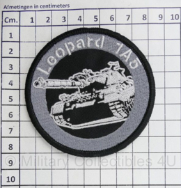 Leopard 1A5 tank embleem - met klittenband - diameter 8 cm