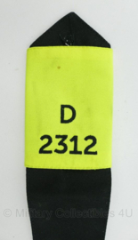 Britse politie epaulet D 2312 ENKEL - 14 x 7 cm - origineel