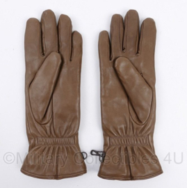 Britse leger Bruine lederen MK2 Combat gloves met voering - gedragen - maat 7 of 9 - origineel