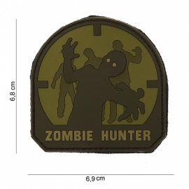 Embleem Zombie Hunter - ARID - Klittenband - 3D PVC - 6,9 x 6,8 cm.