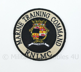 RNLMC Royal Netherlands Marine Corps Marine Training Command embleem - met klittenband - diameter 9 cm