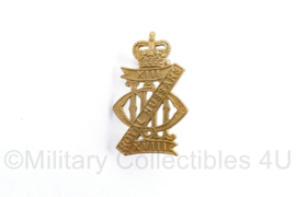Britse naoorlogse  13th 18th Royal Hussars badge Queens Crown - 3 x 2 cm - origineel