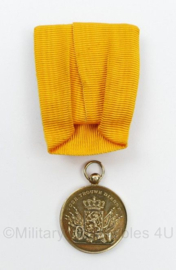Defensie Juliana periode Trouwe dienst Medaille in goud  - 9 x 4 cm - origineel