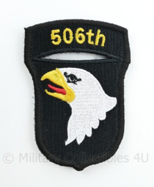 WO2 US Army 101st Airborne Division "506th PIR Parachute Infantry Regiment" patch met klittenband - 8,4 x 6 cm