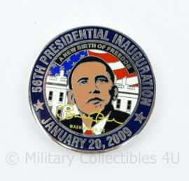 Zeldzame coin 56th Presidental Inauguration January 20 2009 Barack Obama  diameter 5 cm - origineel