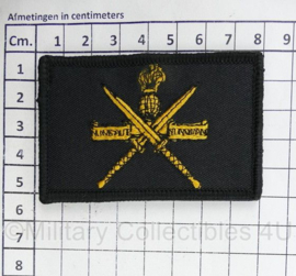 KCT Korps Commandotroepen horizontaal embleem - voor rugzak, baseball cap, ed. - met klittenband - 8 x 5 cm