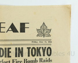 Krant Maple Leaf - 15 June 1945 -  origineel