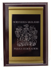 Northern Ireland Police Federation wandbord - 18 x 13 cm - origineel