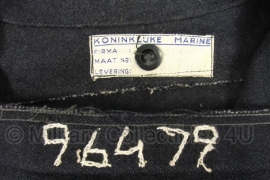 Koninklijke Marine Matrozen hemd met insignes  en orig. label 1955 Baaienhemd -maat 46 -  origineel