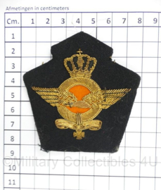 KLU Koninklijke Luchtmacht GLT gala tenue pet insigne - 8 x 8 cm - origineel