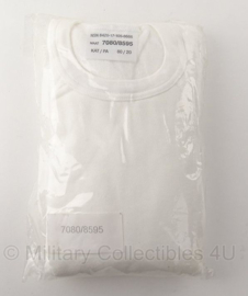 Ondershirt WIT - lange mouw  - dikke uitvoering - NIEUW in verpakking - maat 7080/8595 - origineel