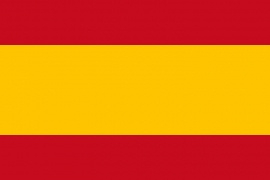 Vlag Spanje zonder wapen - 150 x 225 cm - materiaal Petflag-Spun- fabrikant Dokkumer Vlaggencentrale - nieuw gemaakt