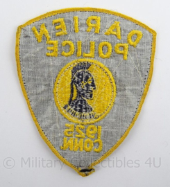 US Police Darien Police embleem - afmeting 10 x 13 cm - origineel