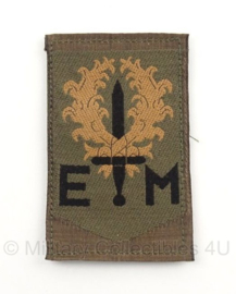 KL Nederlandse leger 1e Divisie "7 december"eenheid arm embleem 8 x 5,5 cm. - met klittenband - origineel