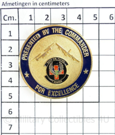 Zeldzame coin 1 SOMDOS Presented by the Commander for excellence US Air Force    - diameter 4,5 cm - origineel
